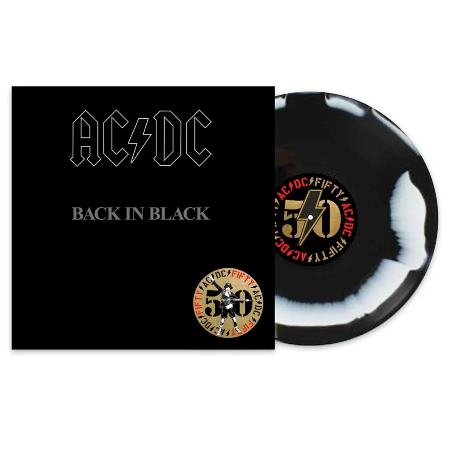 AC/DC – Back In Black (Black & White Swirl Vinyl 1 LP 2024